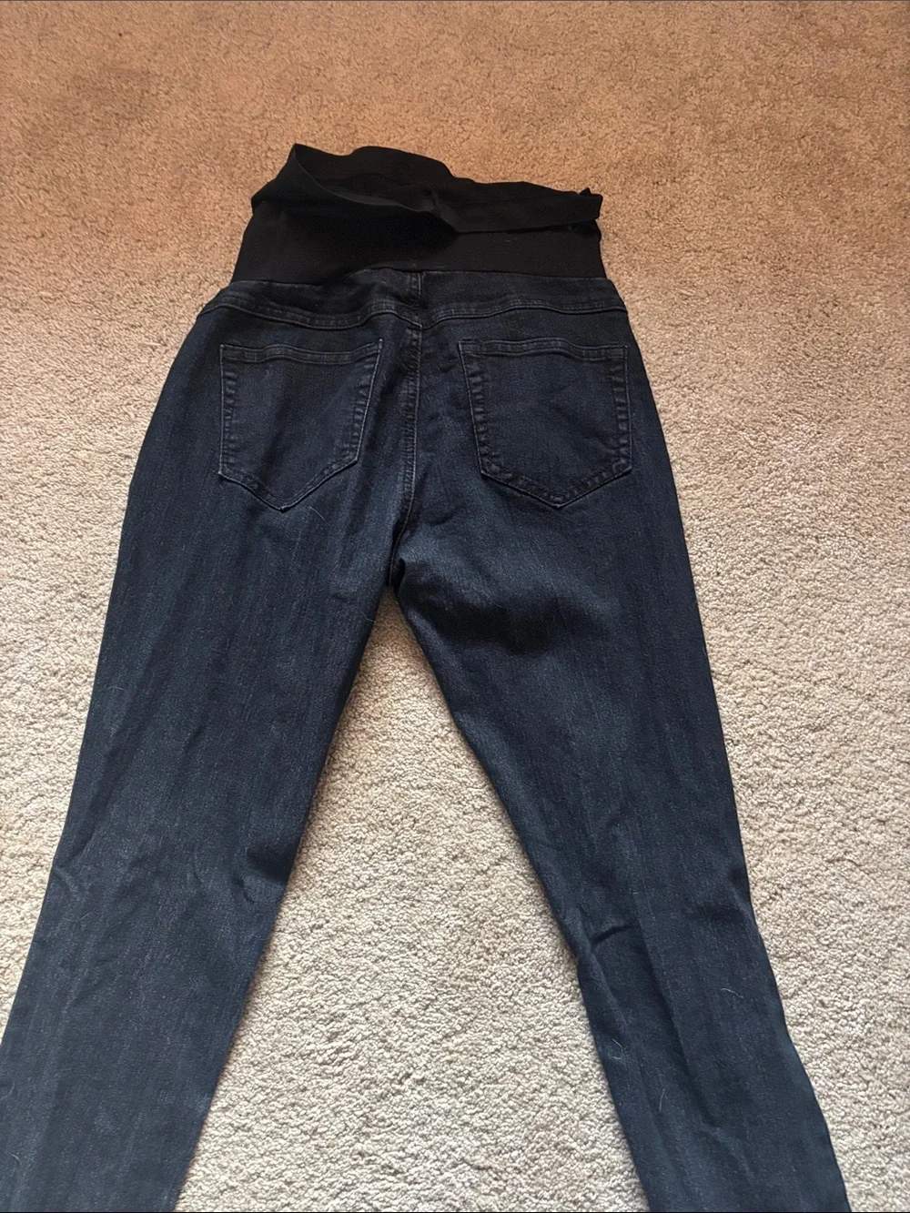 Dark blue Maternity Jeggings with High Stretch Panel
